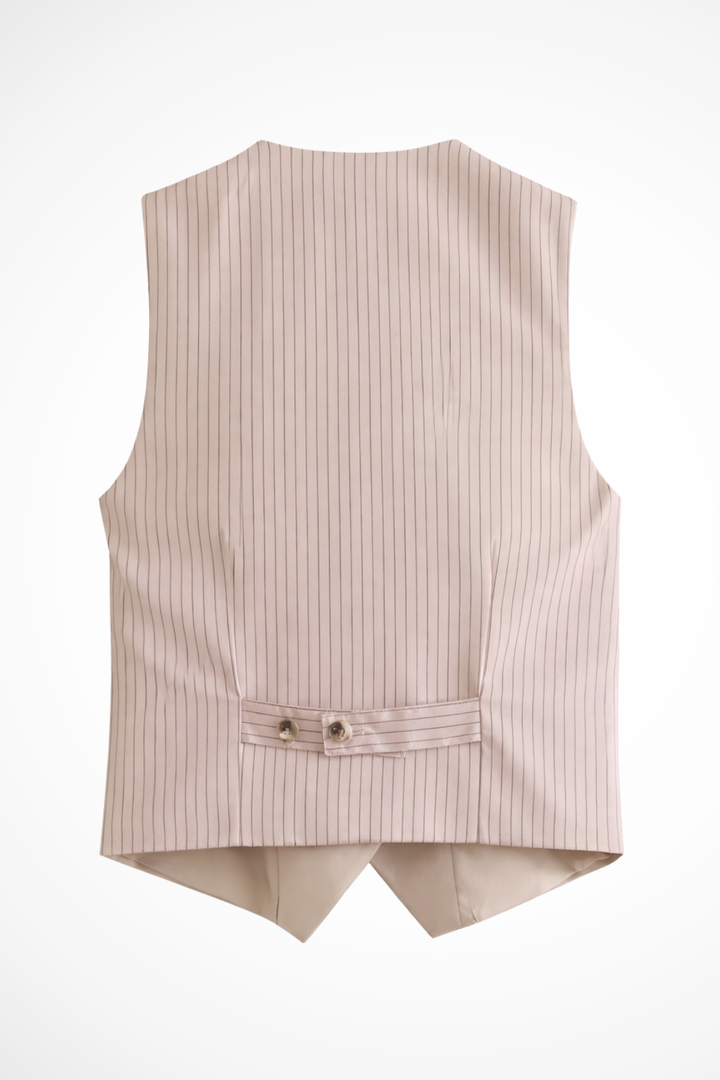Women's Tailored Waistcoat & Straight Leg Trousers Suit Set