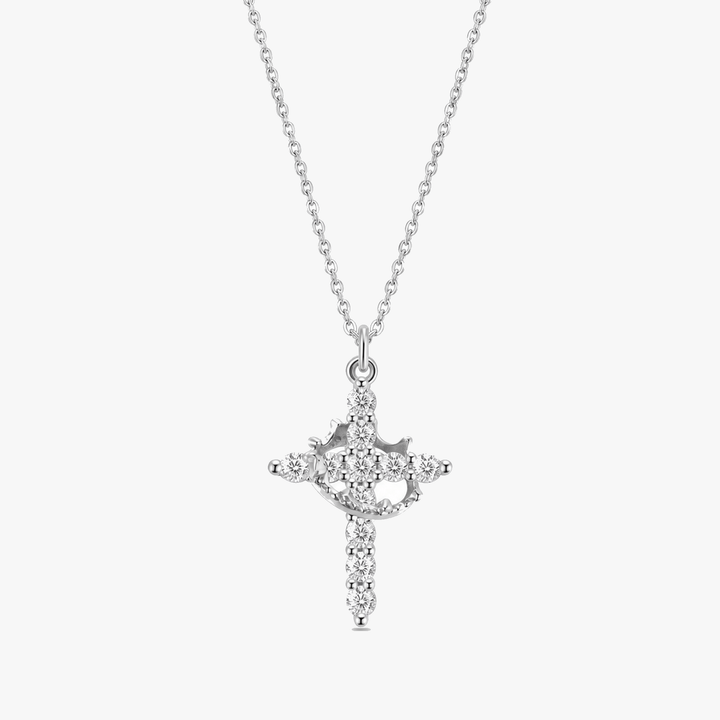 Crovana Cross and crown faith pendant - Elena Harper