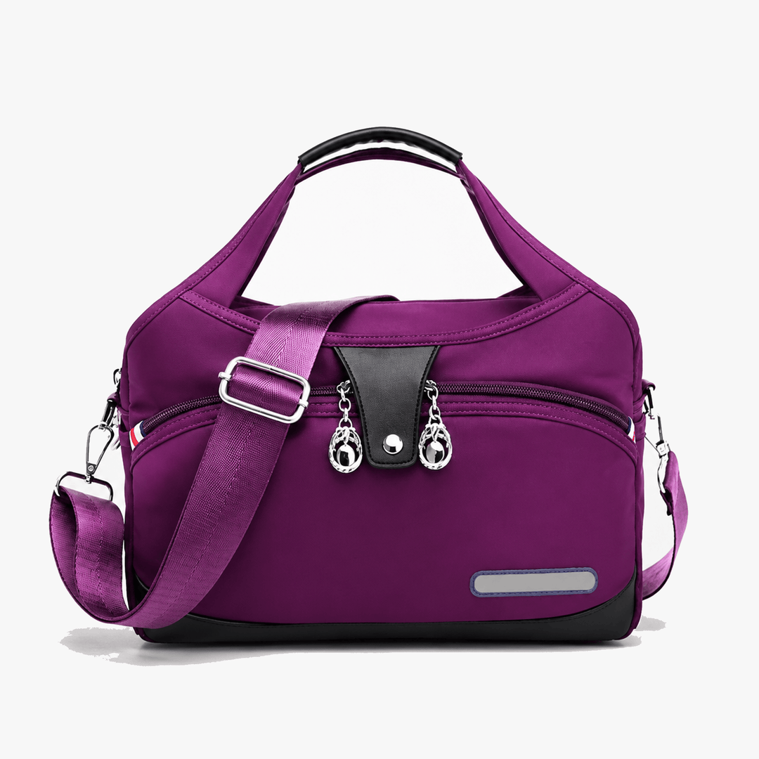 Carryella Multi-Pocket Shoulder Bag with Anti-Theft Design - Elena Harper