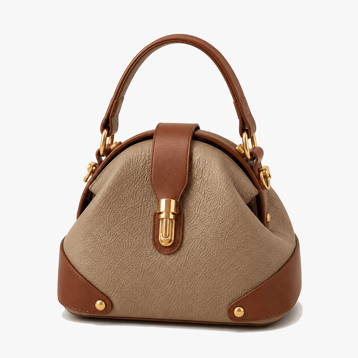 Cola Two-Tone Leather Handbag for Day to Night - Elena Harper