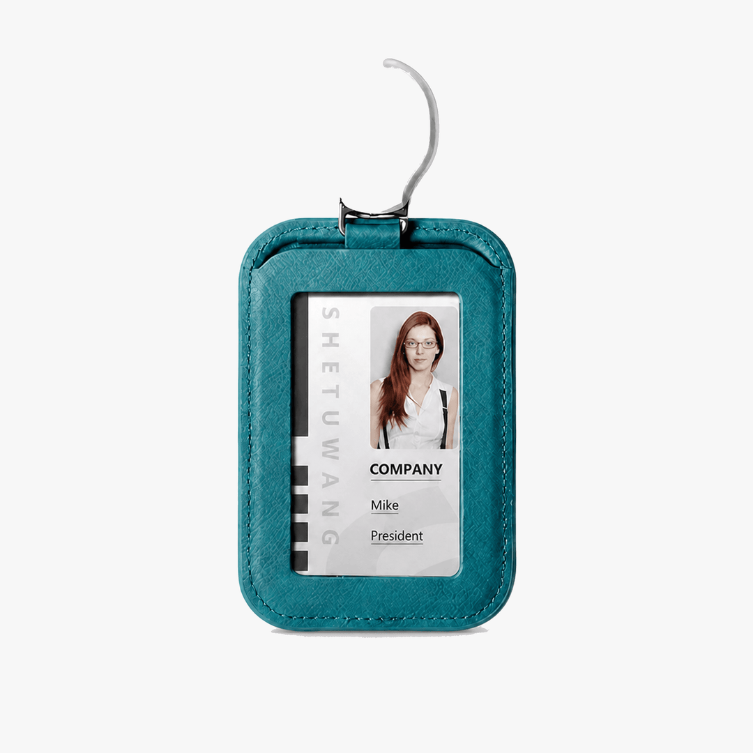 Carden Retractable faux leather badge holder - Elena Harper