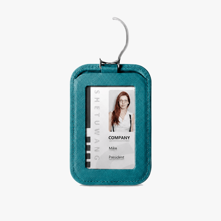 Carden Retractable faux leather badge holder - Elena Harper