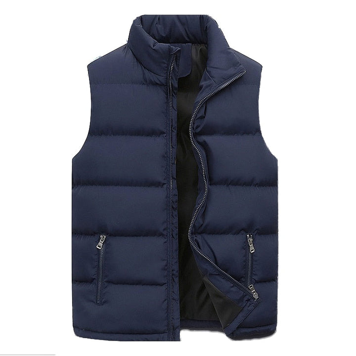 Bjarne Men's Padded Vest with Zipper - Elena Harper