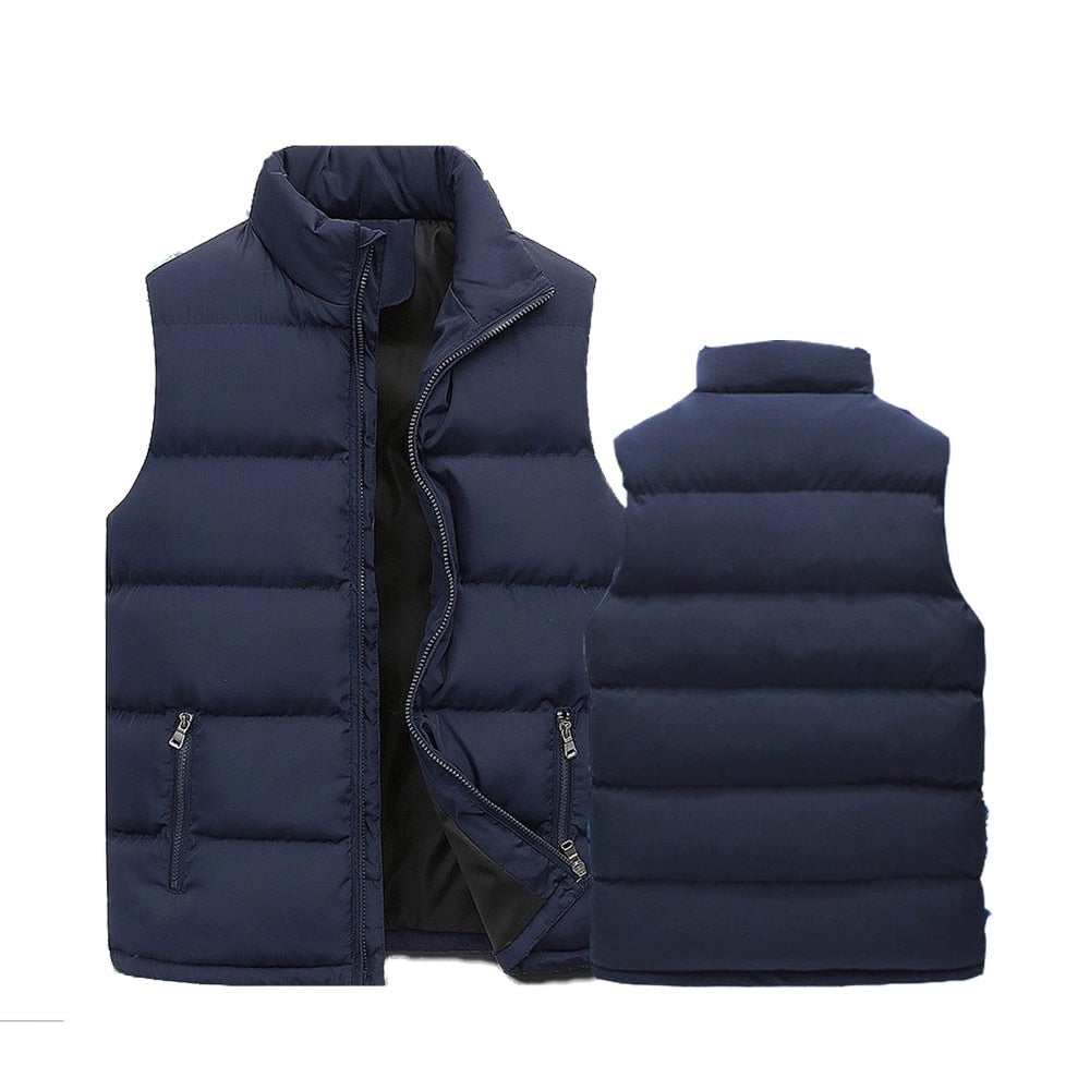 Bjarne Men's Padded Vest with Zipper, view 2 - Elena Harper