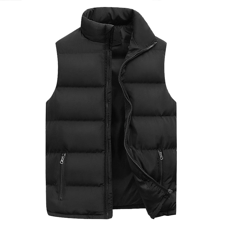 Bjarne Men's Padded Vest with Zipper, view 3 - Elena Harper