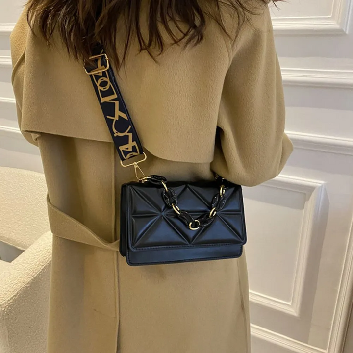 Savannah Quilted Handbag Stylish & Trendy, view 6 - Elena Harper