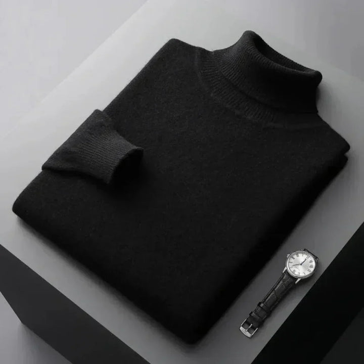 Men's Turtleneck Sweater Long Sleeve Relaxed Fit