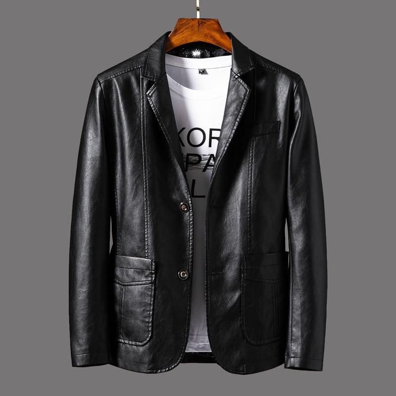 Men's Buttoned Blazer with Notched Lapel
