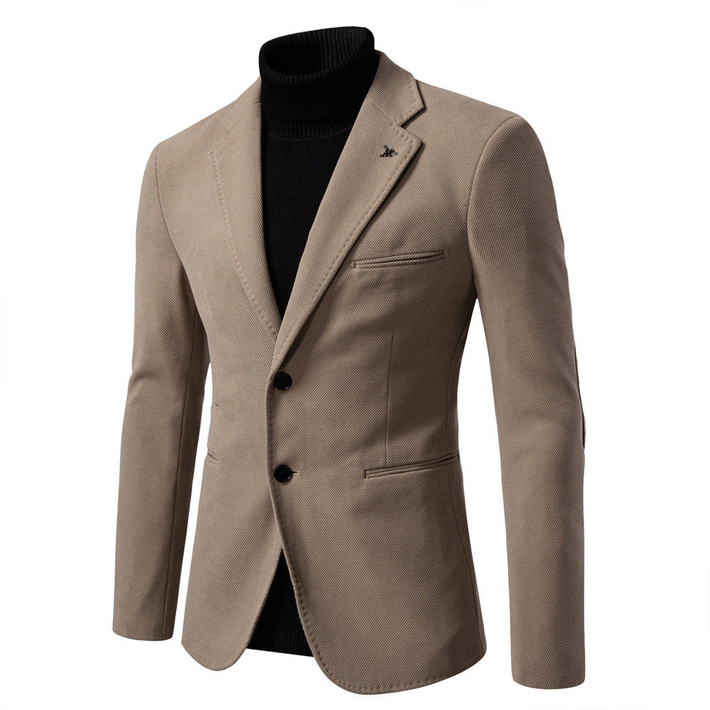 Men's Fitted Two-Button Blazer