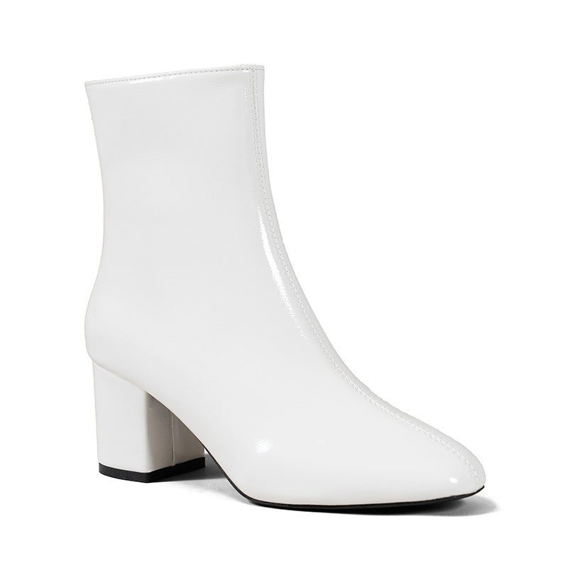 Block Heel Ankle Boots for Women