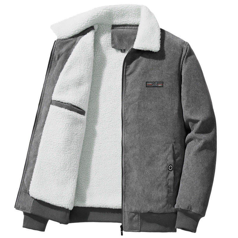 Men's Zip Jacket with Contrast Collar