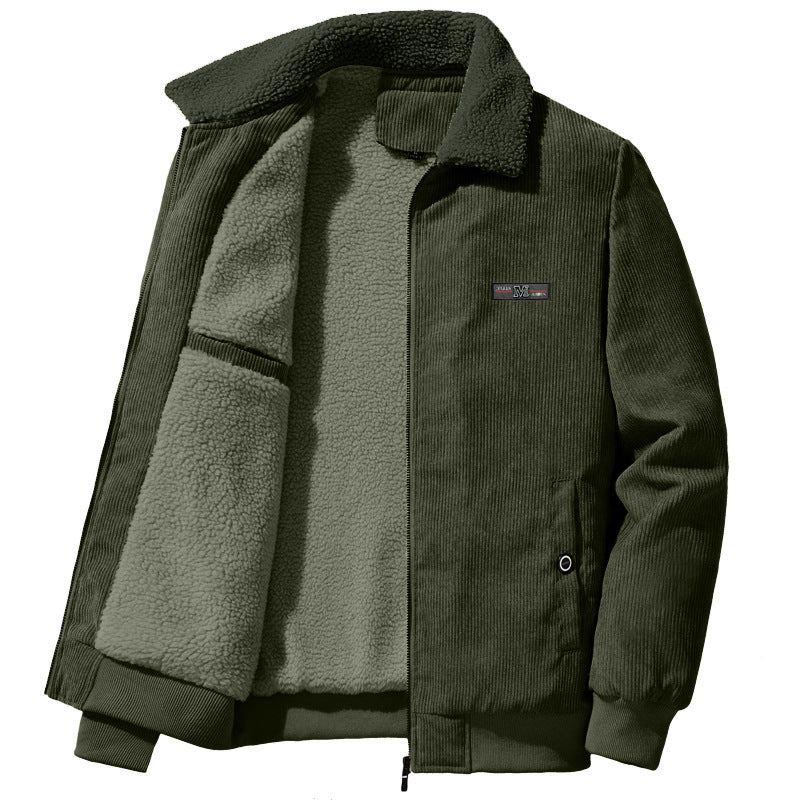 Men's Zip Jacket with Contrast Collar