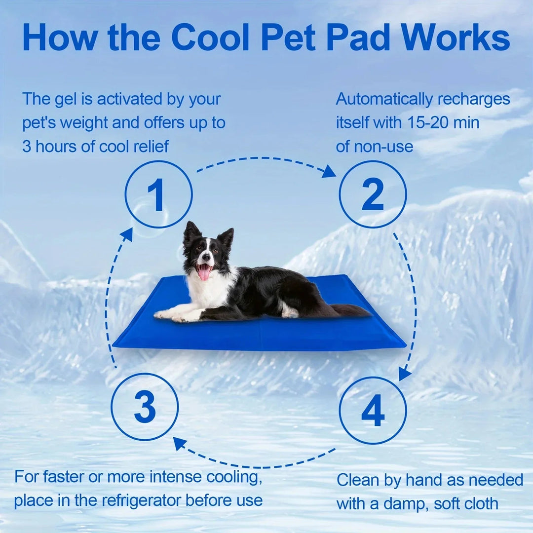 Self-Cooling Dog Mat: Foldable & Moisture-Resistant Travel Pad