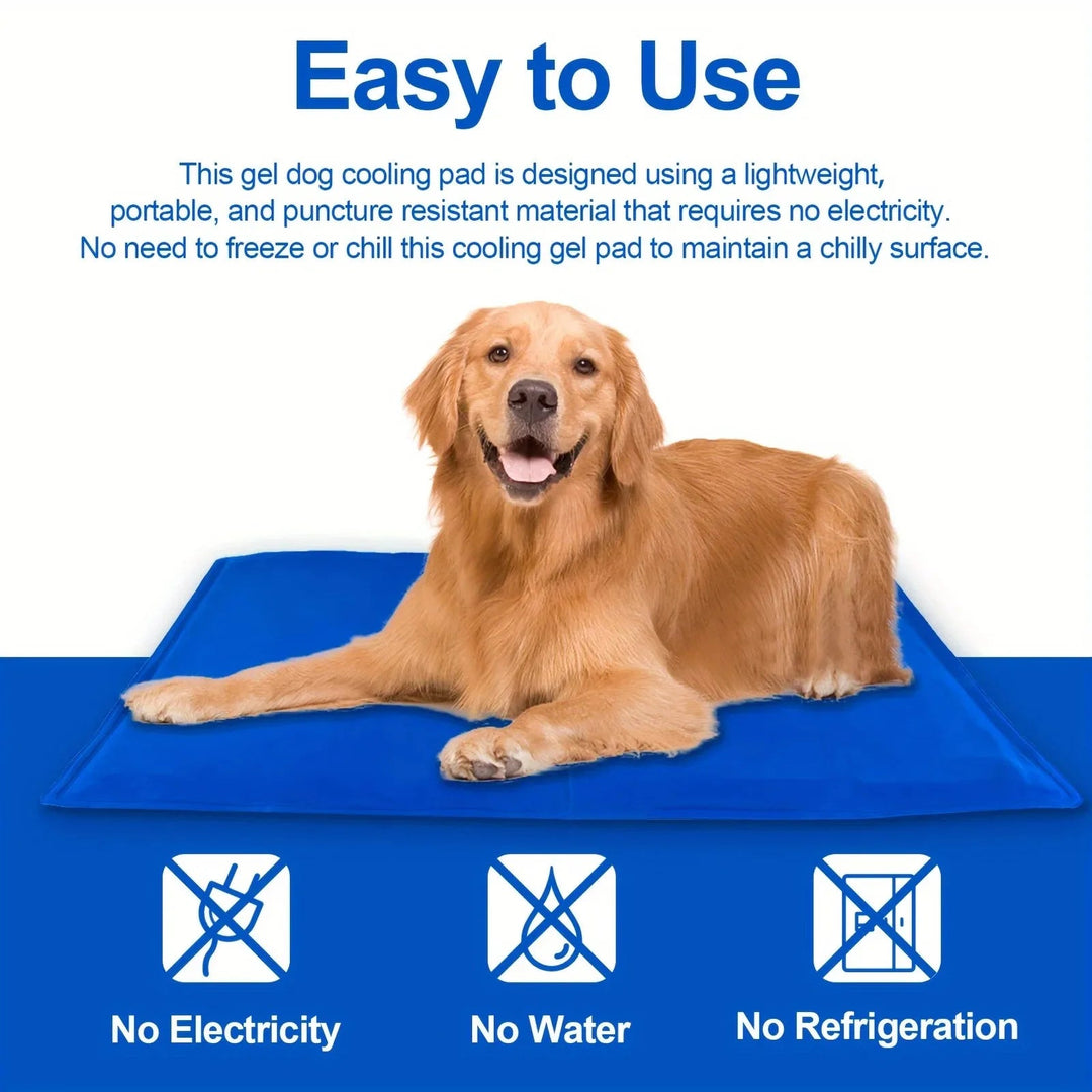 Self-Cooling Dog Mat: Foldable & Moisture-Resistant Travel Pad