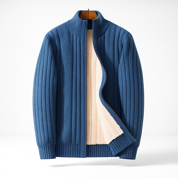ELENA HARPER™  |  ELEGANT AND STYLISH CARDIGAN WITH ZIP FOR MEN