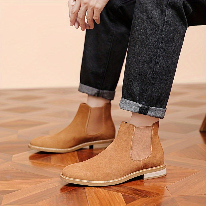 Men's Chelsea Ankle Boots with Elastic