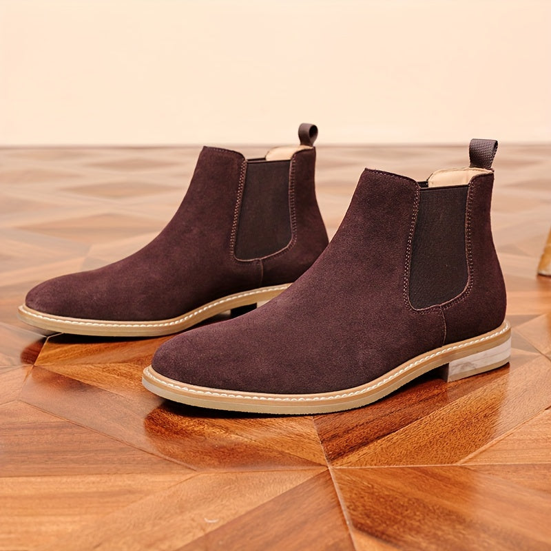 Men's Chelsea Ankle Boots with Elastic