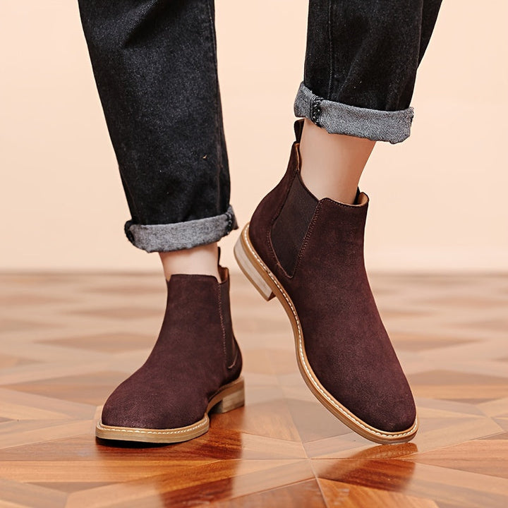 Men's Chelsea Ankle Boots with Elastic