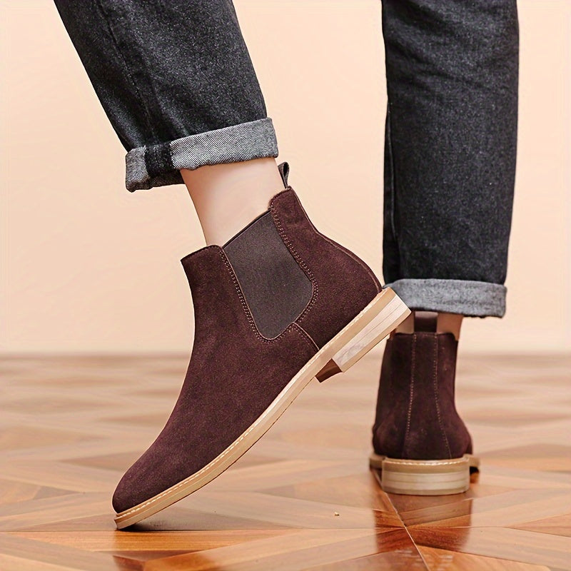 Men's Chelsea Ankle Boots with Elastic