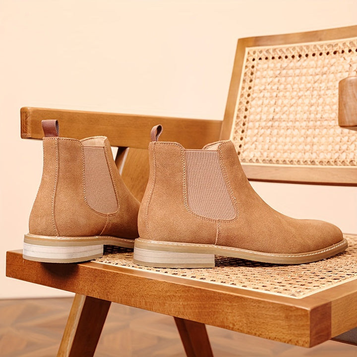 Men's Chelsea Ankle Boots with Elastic