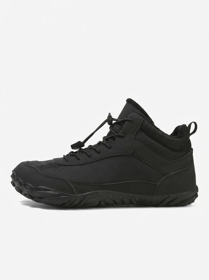 Men's High-Top Lace-Up Boots with Treaded Sole