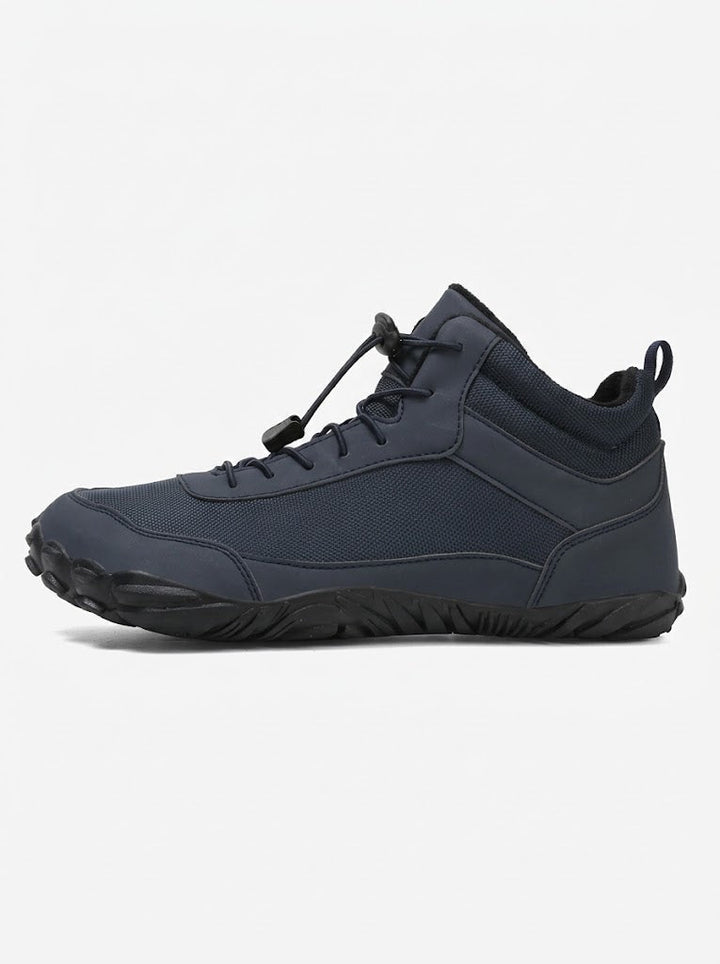 Men's High-Top Lace-Up Boots with Treaded Sole
