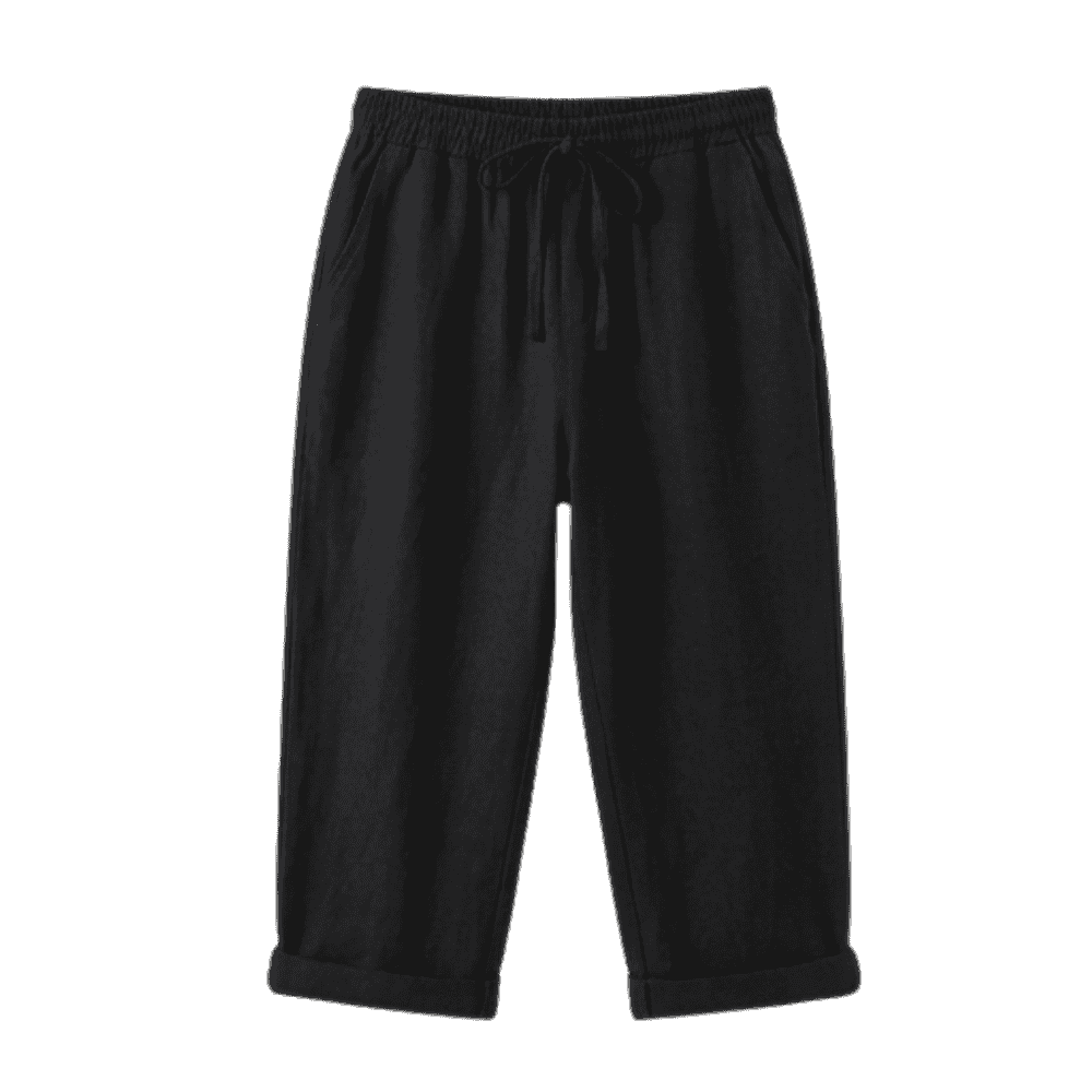 Brisella Breathable Drawstring Capris - Elena Harper