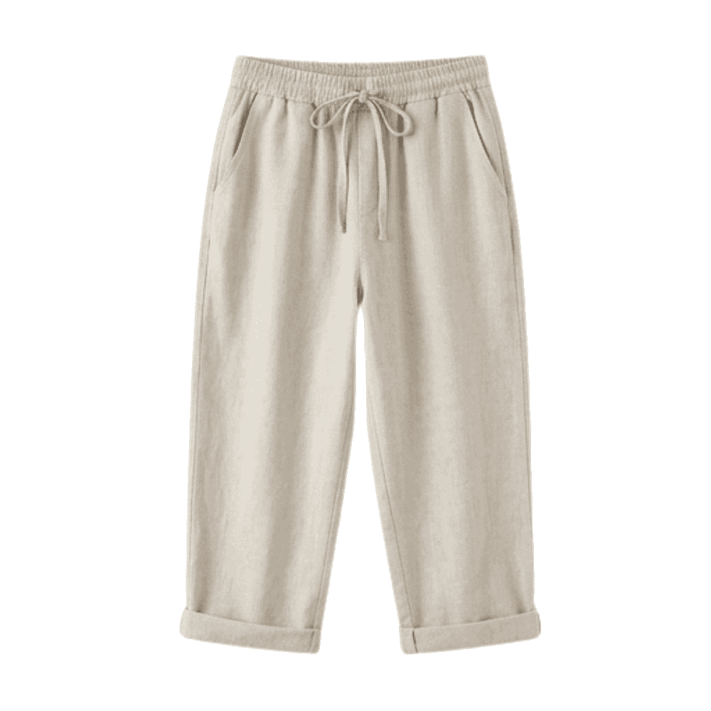 Brisella Breathable Drawstring Capris - Elena Harper