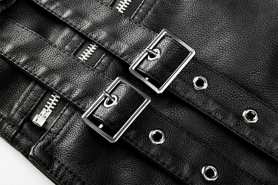 Damien - Chic Belted Perfecto Jacket