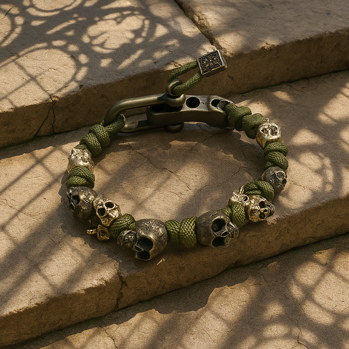 Men's Beaded Cord Bracelet