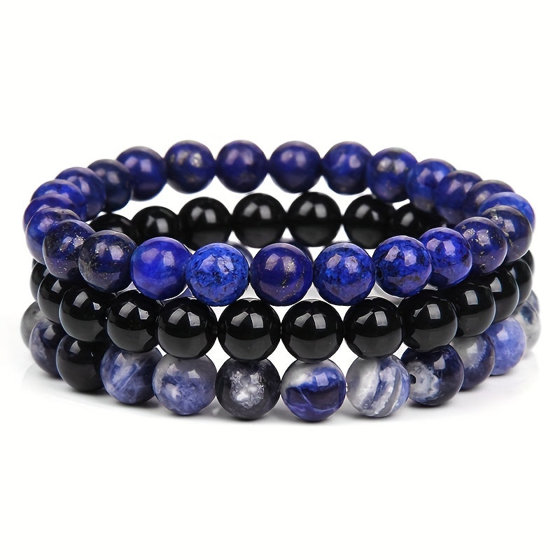 Men's Elastic Bead Bracelets