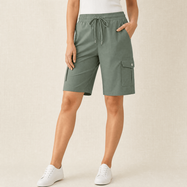 Breezella Lightweight Quick-Dry Cargo Shorts - Elena Harper