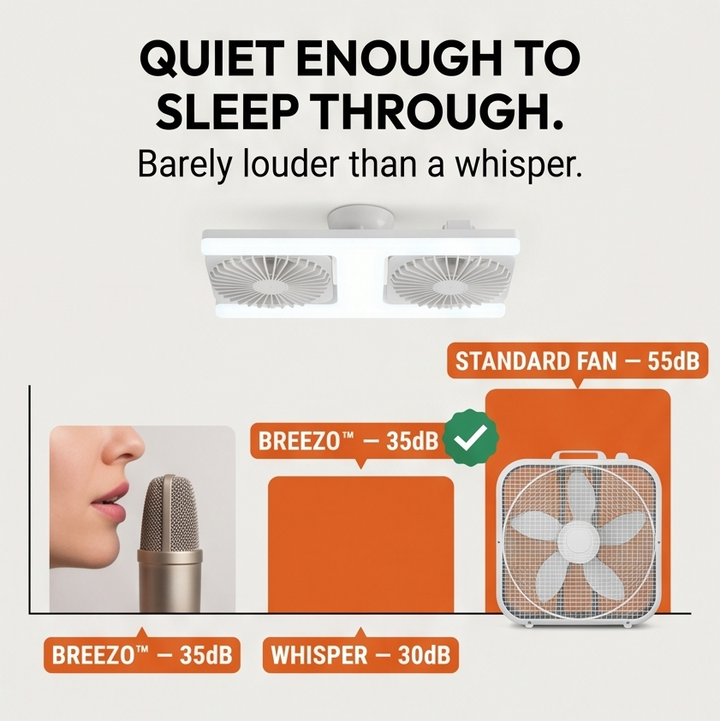 Breezo Screw-In Ceiling Fan with LED Light - Elena Harper