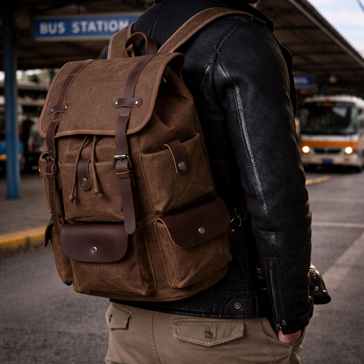 Canvas Travel Backpack - Elena Harper
