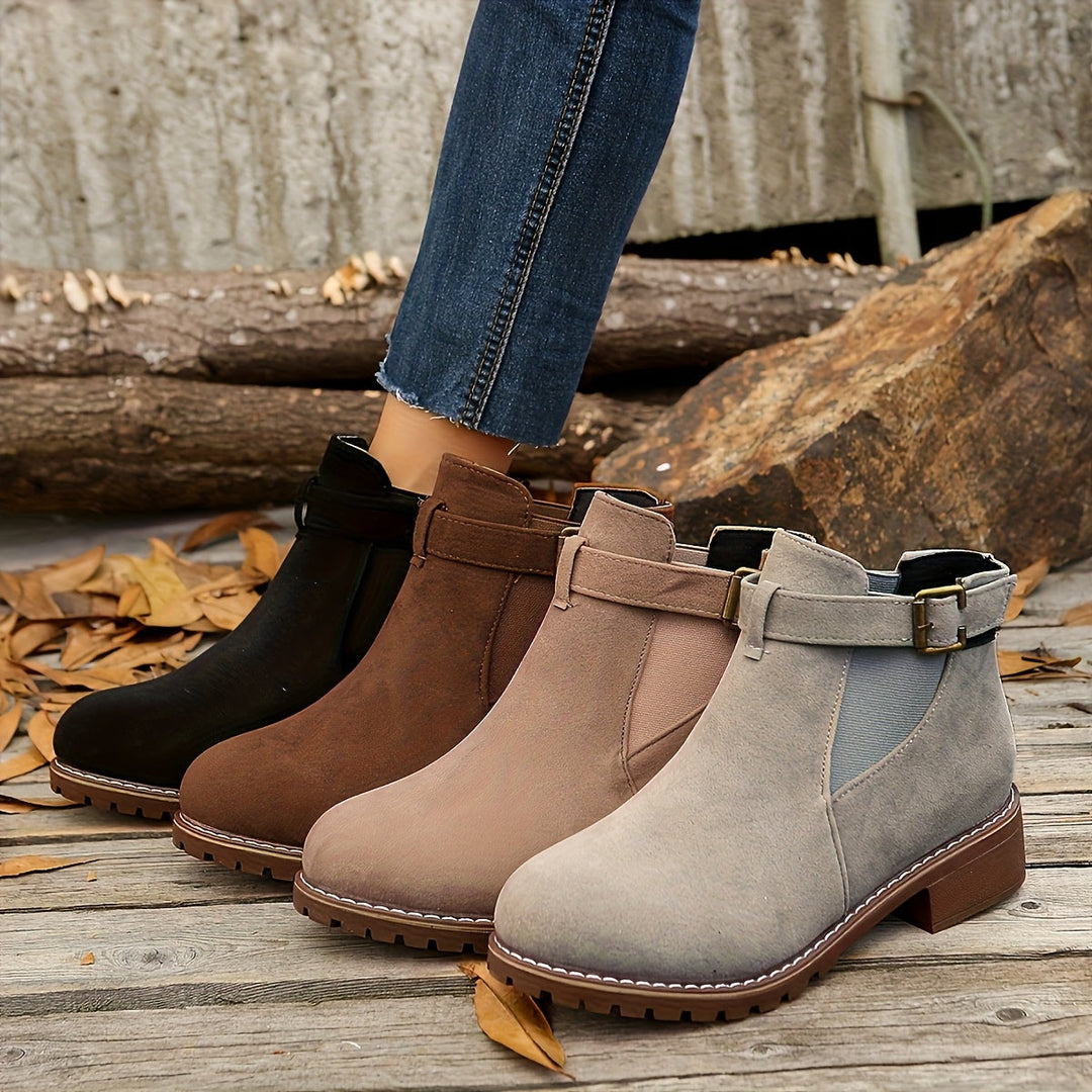 Véronique - Elegant Suede Chelsea Boots