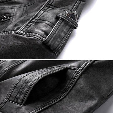 Sebastian | Classic Genuine Leather Jacket for a Confident Men's Style