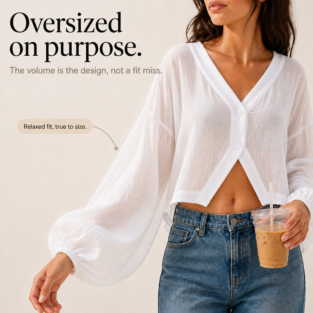 Cruvella Sheer Layer That Covers Arms Without The Heat - Elena Harper