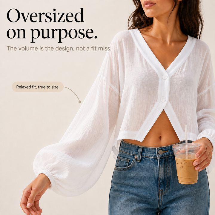 Cruvella Sheer Layer That Covers Arms Without The Heat - Elena Harper