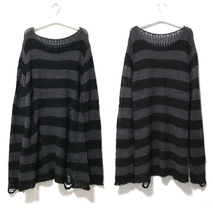 Women's Vintage Striped Autumn Sweater
