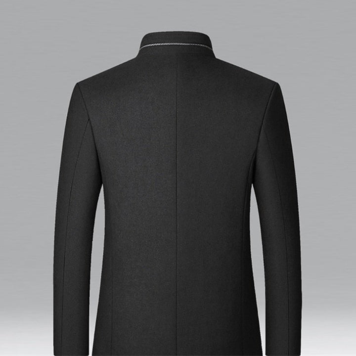Moritz | Elegant and Warm Men's Trench Coat with Stand-Up Collar