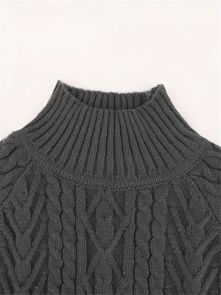 Adelia | Women's Textured Cable-Knit Sweater with Soft Finish