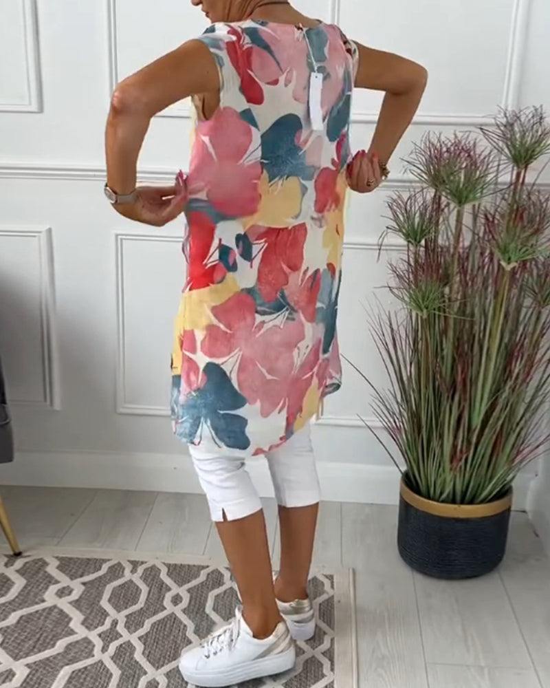 KLARISSA LONG FLOWER BLOUSE
