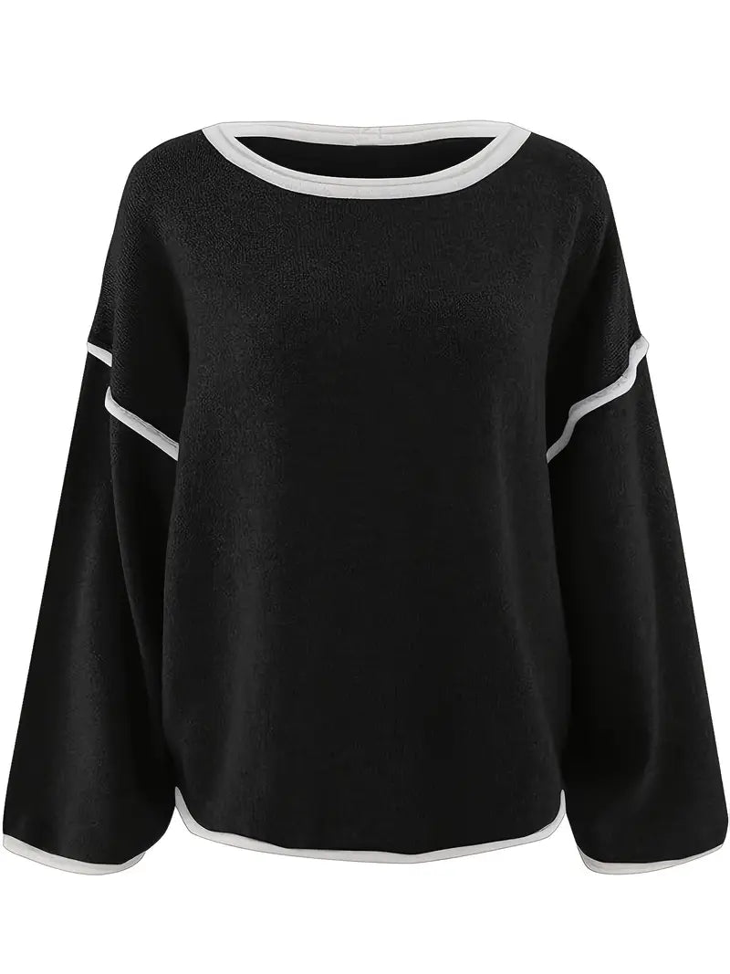 Giselda Crew Neck Knitted Sweater, view 9 - Elena Harper