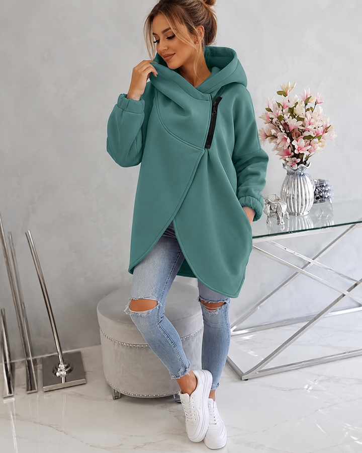 Tina™ | Comfortable Vest with Hood and Zipper