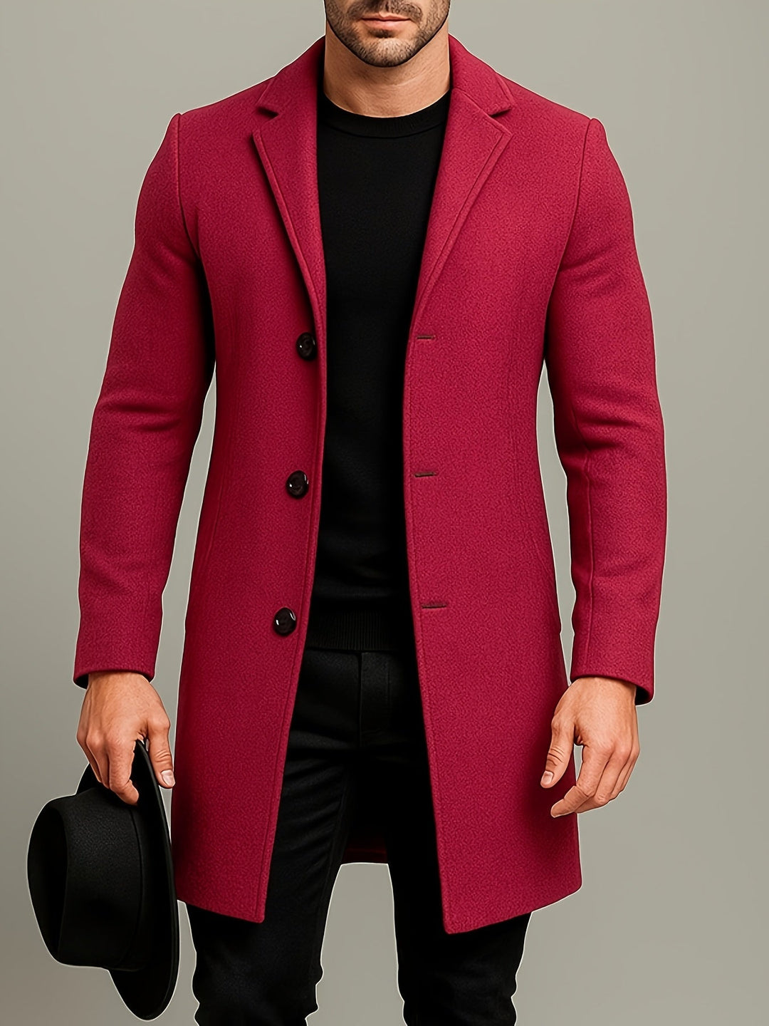 ELENA HARPER™  |  CLASSIC BUTTON COAT FOR MEN