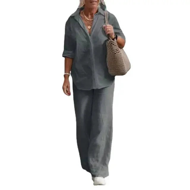 Mia | Airy and Elegant Women's Linen Two-Piece Set
