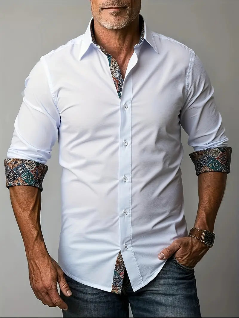 Teodoro Long-Sleeve Shirt with Buttons - Elena Harper