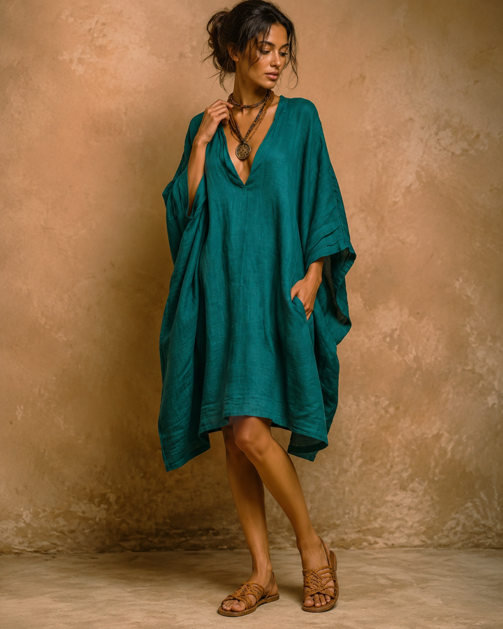 Cassienne™ | Oversized Linen Dress