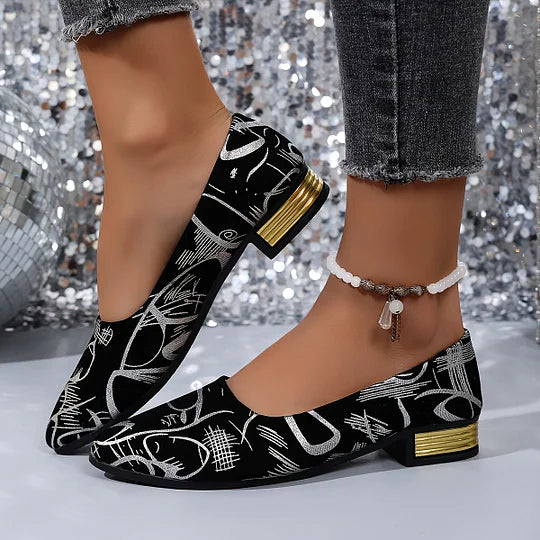 Fernandez Breathable Low-Heeled Shoes, view 2 - Elena Harper