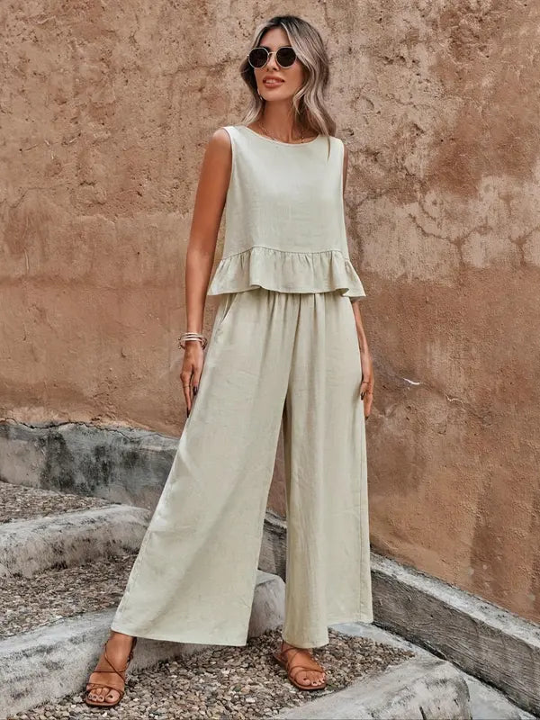 DANAO Casual Sleeveless Co-ord Lounge Set - Elena Harper